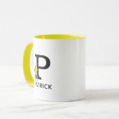 Peanuts | Woodstock Naam & Monogram P Mok (Voorkant links)