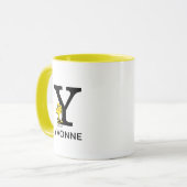 Peanuts | Woodstock Naam & Monogram Y Mok (Voorkant links)