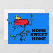 Peanuts | Woodstock Napping | Nieuw adres Briefkaart (Voorkant / Achterkant)