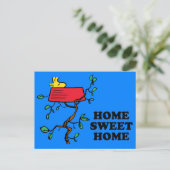 Peanuts | Woodstock Napping | Nieuw adres Briefkaart (Staand voorkant)