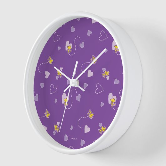 Peanuts | Woodstock Paarse hartpatroon (Hoek)