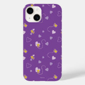 Peanuts | Woodstock Paarse hartpatroon Case-Mate iPhone Case (Achterkant)