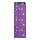 Peanuts | Woodstock Paarse hartpatroon Thermosbeker (Achterkant)