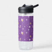 Peanuts | Woodstock Paarse hartpatroon Waterfles (Links)