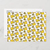 Peanuts | Woodstock Patroon Briefkaart (Voorkant / Achterkant)