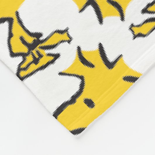Peanuts | Woodstock Patroon Fleece Deken (Hoek)