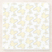 Peanuts | Woodstock Patroon Glazen Onderzetter (Achterkant)