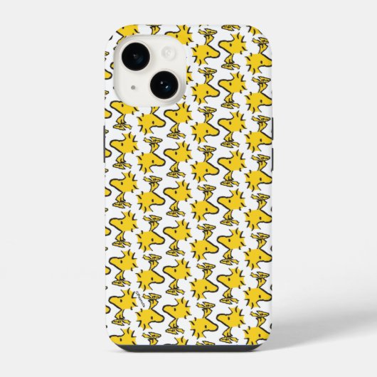 Peanuts | Woodstock Patroon iPhone Hoesje (Achterkant)