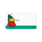 Peanuts | Woodstock Puffy Winterjas Gift Label (Voorkant)