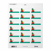 Peanuts | Woodstock Puffy Winterjas Gift Label (Full Sheet)