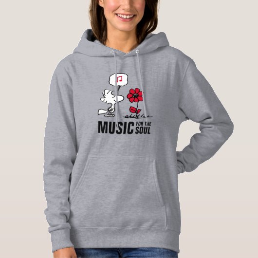Peanuts | Woodstock Ruiken de bloemen Hoodie (Voorkant)