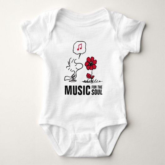Peanuts | Woodstock Ruiken de bloemen Romper (Voorkant)
