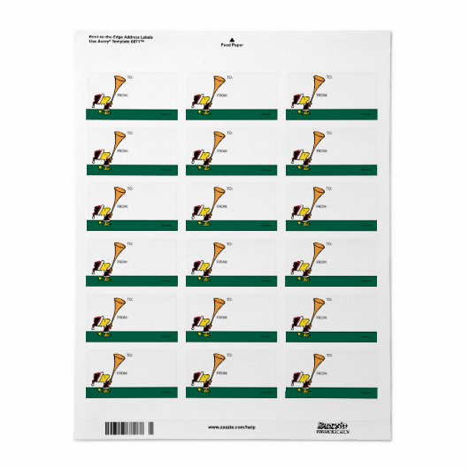 Peanuts | Woodstock Santa Claus Cadeau Label (Full Sheet)