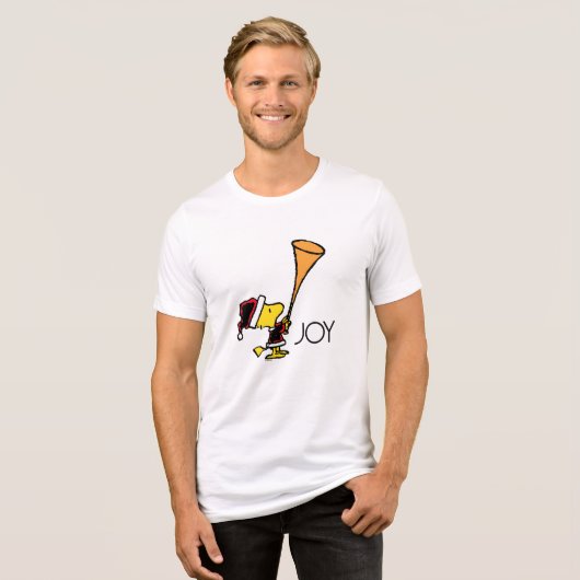 Peanuts | Woodstock Sinterklaas Tri-Blend Shirt (Voorkant volledig)