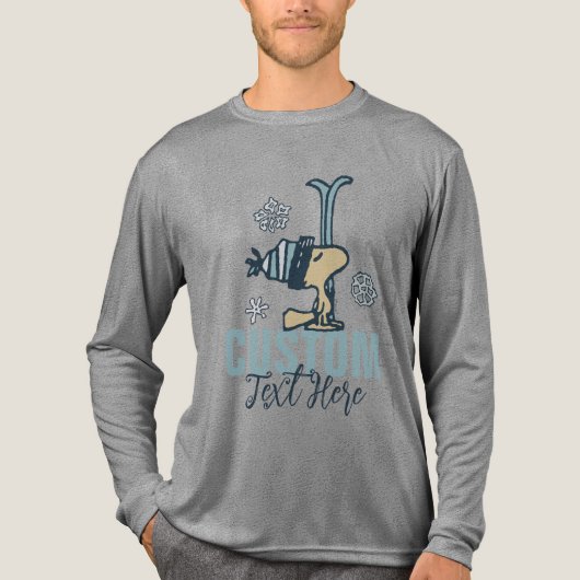Peanuts | Woodstock Ski Pro Tri-Blend Shirt (Voorkant volledig)