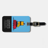 Peanuts | Woodstock Snoopy Dish Zeilboot Bagagelabel (Voorkant horizontaal)