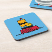 Peanuts | Woodstock Snoopy Dish Zeilboot Bier Onderzetter (Linkerzijde)