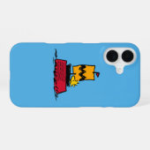 Peanuts | Woodstock Snoopy Dish Zeilboot iPhone 16 Hoesje (Achterkant horizontaal)