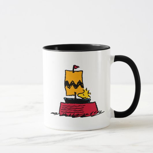 Peanuts | Woodstock Snoopy Dish Zeilboot Mok (Rechts)