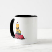 Peanuts | Woodstock Snoopy Dish Zeilboot Mok (Voorkant links)