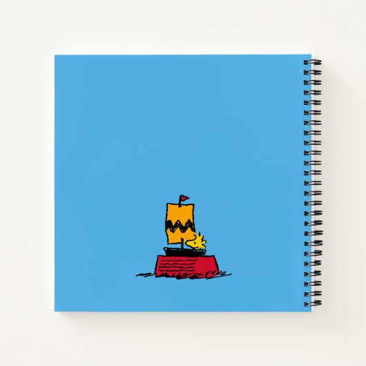 Peanuts | Woodstock Snoopy Dish Zeilboot Notitieboek (Achterkant)