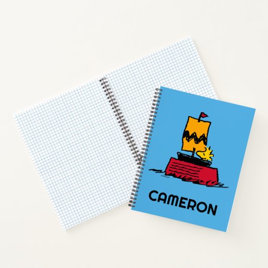 Peanuts | Woodstock Snoopy Dish Zeilboot Notitieboek (Binnen)