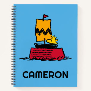 Peanuts   Woodstock Snoopy Dish Zeilboot Notitieboek
