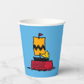 Peanuts | Woodstock Snoopy Dish Zeilboot Papieren Bekers (Voorkant)