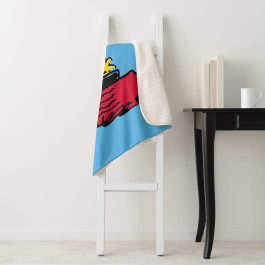 Peanuts | Woodstock Snoopy Dish Zeilboot Sherpa Deken (In situ)