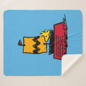 Peanuts | Woodstock Snoopy Dish Zeilboot Sherpa Deken (Voorkant (horizontaal))