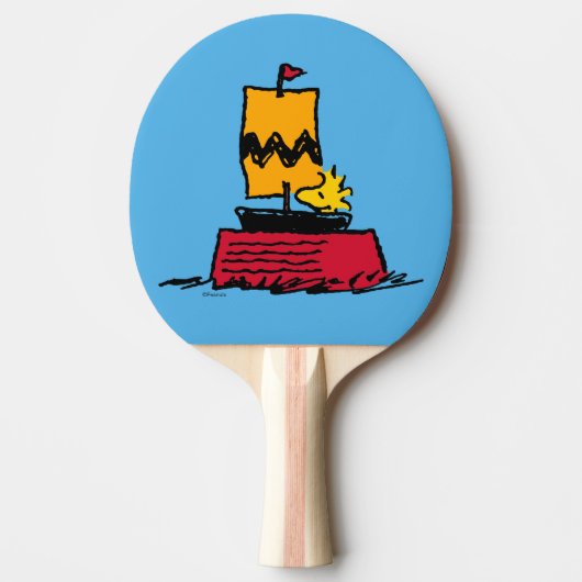 Peanuts | Woodstock Snoopy Dish Zeilboot Tafeltennisbatje (Voorkant)