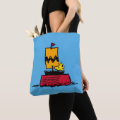 Peanuts | Woodstock Snoopy Dish Zeilboot Tote Bag (Dichtbij)