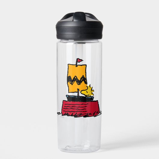Peanuts | Woodstock Snoopy Dish Zeilboot Waterfles (Voorkant)