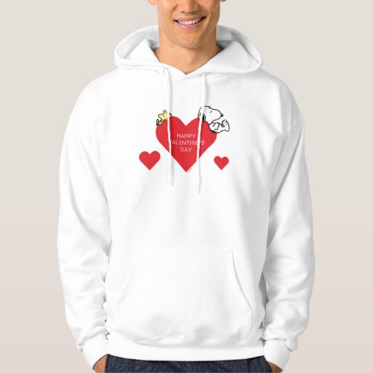 Peanuts | Woodstock & Snoopy Valentijn Hoodie (Voorkant)