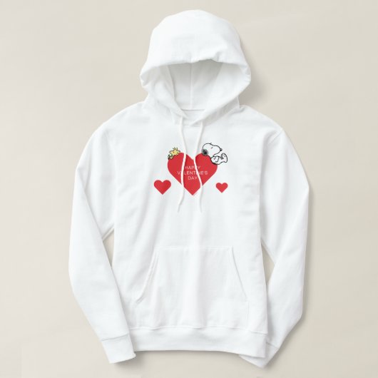 Peanuts | Woodstock & Snoopy Valentijn Hoodie (Design voorkant)