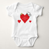 Peanuts | Woodstock & Snoopy Valentijn Romper (Voorkant)