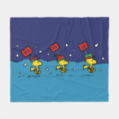 Peanuts | Woodstock Snow Shovel Team Fleece Deken (Voorkant (Horizontaal))