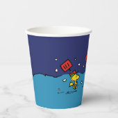 Peanuts | Woodstock Snow Shovel Team Papieren Bekers (Voorkant)