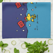 Peanuts | Woodstock Snow Shovel Team Theedoek (Gevouwen)