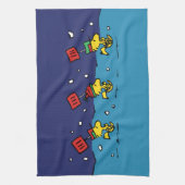 Peanuts | Woodstock Snow Shovel Team Theedoek (Verticaal)