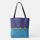 Peanuts | Woodstock Snow Shovel Team Tote Bag (Achterkant)