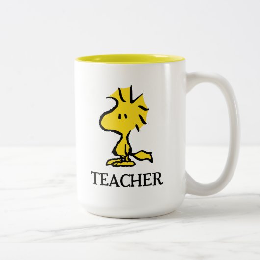 Peanuts | Woodstock Teacher Tweekleurige Koffiemok (Rechts)