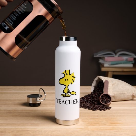 Peanuts | Woodstock Teacher Waterfles (Koffie)