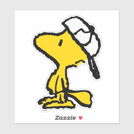 Peanuts | Woodstock Varsity Honkbal Sticker (Vel)