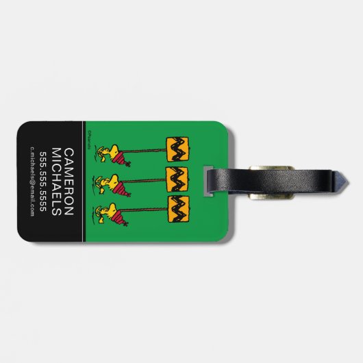 Peanuts | Woodstock & Vrienden Teken maart Bagagelabel (Achterkant horizontaal)