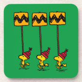 Peanuts | Woodstock & Vrienden Teken maart Bier Onderzetter (Voorkant)