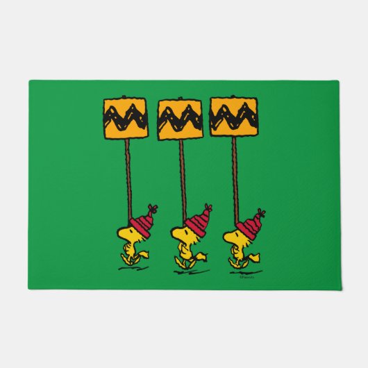 Peanuts | Woodstock & Vrienden Teken maart Deurmat (Voorkant)