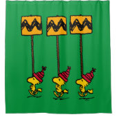 Peanuts | Woodstock & Vrienden Teken maart Douchegordijn (Voorkant)