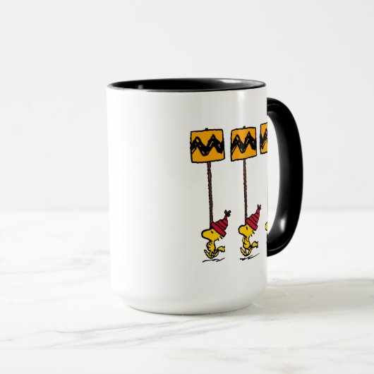 Peanuts | Woodstock & Vrienden Teken maart Mok (Voorkant rechts)