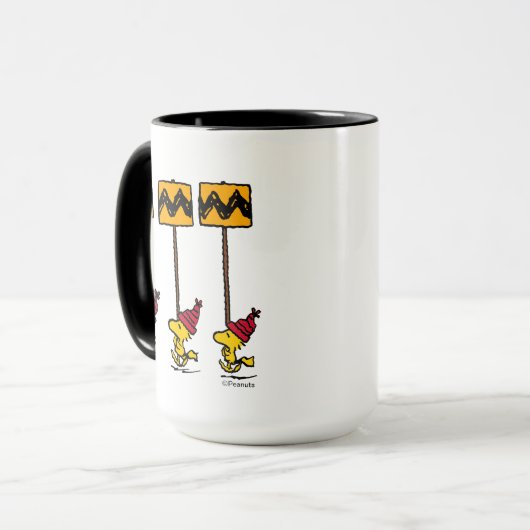 Peanuts | Woodstock & Vrienden Teken maart Mok (Voorkant links)